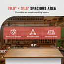 VEVOR table top 180x80x2,5 cm, rectangular, chipboard, 100 kg