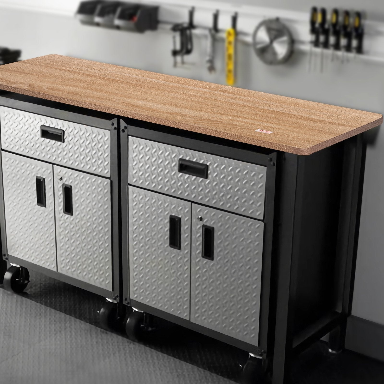 VEVOR galda virsma 180x80x2,5 cm, taisnstūrveida, skaidu plātne, 100 kg
