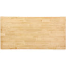 VEVOR galda virsma, masīvkoks, taisnstūra, kļavas koks, 1200 × 750 × 38 mm