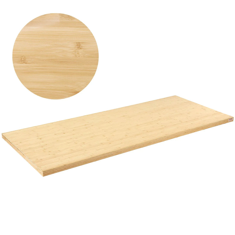 VEVOR bamboo table top, rectangular, 1800 × 737 × 38 mm, load capacity up to 150 kg