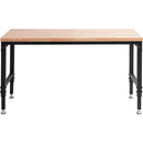 VEVOR workbench with power outlet, work surface 152.4 x 55.9 x (71.1-100.3 cm) cm, workshop table with load capacity 907 kg