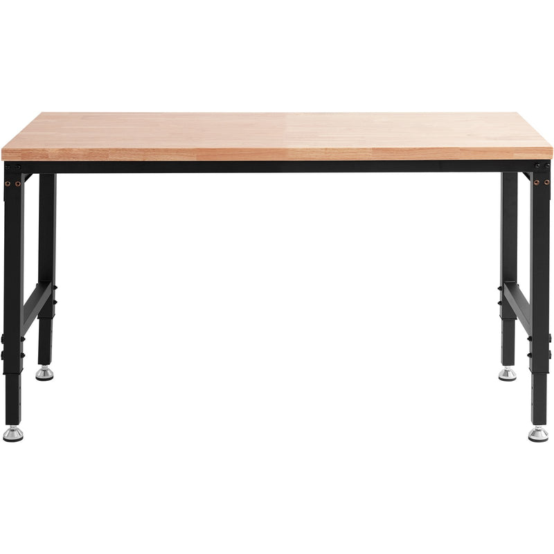 VEVOR workbench with power outlet, work surface 152.4 x 55.9 x (71.1-100.3 cm) cm, workshop table with load capacity 907 kg