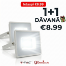 20W (1650Lm) LED-valgusti, V-TAC, IP65, valge, külmvalge 6400K