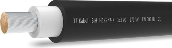 Solārais kabelis TT Cables H1Z2Z2-K 1x6 / black