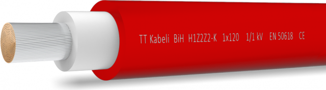 Solar cable TT Cables H1Z2Z2-K 1x6 / red