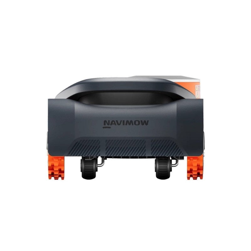 1000 m²_Zāliena robots SEGWAY Navimow H210E, darbojas bez kontūras kabeļiem, nodrošina stabilu darbību uz nogāzēm līdz 45% (24°), tāpēc ir piemērots ne tikai gludam, bet arī sarežģītākam reljefam.