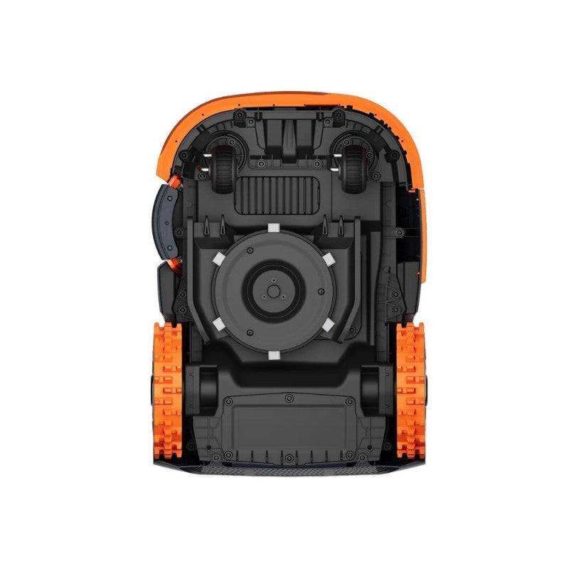 Iepriekšpasūtīšana_1000 m²_Zāliena robots SEGWAY Navimow H210E, darbojas bez kontūras kabeļiem, nodrošina stabilu darbību uz nogāzēm līdz 45% (24°), tāpēc ir piemērots ne tikai gludam, bet arī sarežģītākam reljefam.