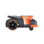 3000 m²_Zāliena robots SEGWAY Navimow H230E, darbojas bez kontūras kabeļiem, nodrošina stabilu darbību uz nogāzēm līdz 45% (24°), tāpēc ir piemērots ne tikai gludam, bet arī sarežģītākam reljefam