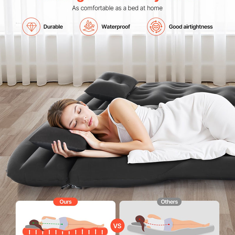 VEVOR täispuhutav autopadi telkimiseks ja reisimiseks - sobib maasturitele, MPV-dele ja sedaanidele