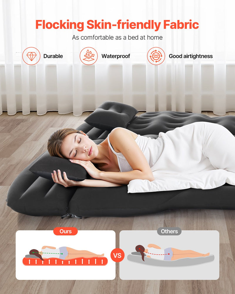 VEVOR täispuhutav autopadi telkimiseks ja reisimiseks - sobib maasturitele, MPV-dele ja sedaanidele