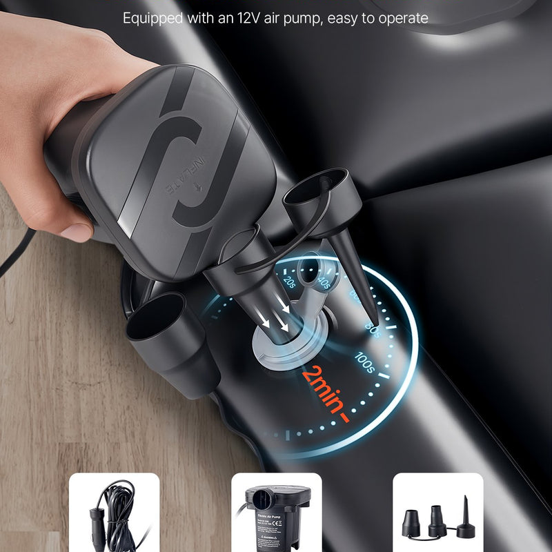 VEVOR täispuhutav autopadi telkimiseks ja reisimiseks - sobib maasturitele, MPV-dele ja sedaanidele