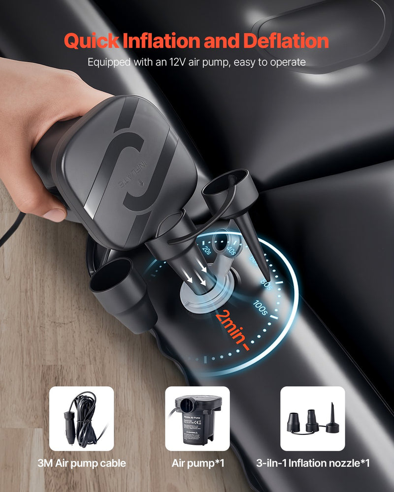 VEVOR täispuhutav autopadi telkimiseks ja reisimiseks - sobib maasturitele, MPV-dele ja sedaanidele