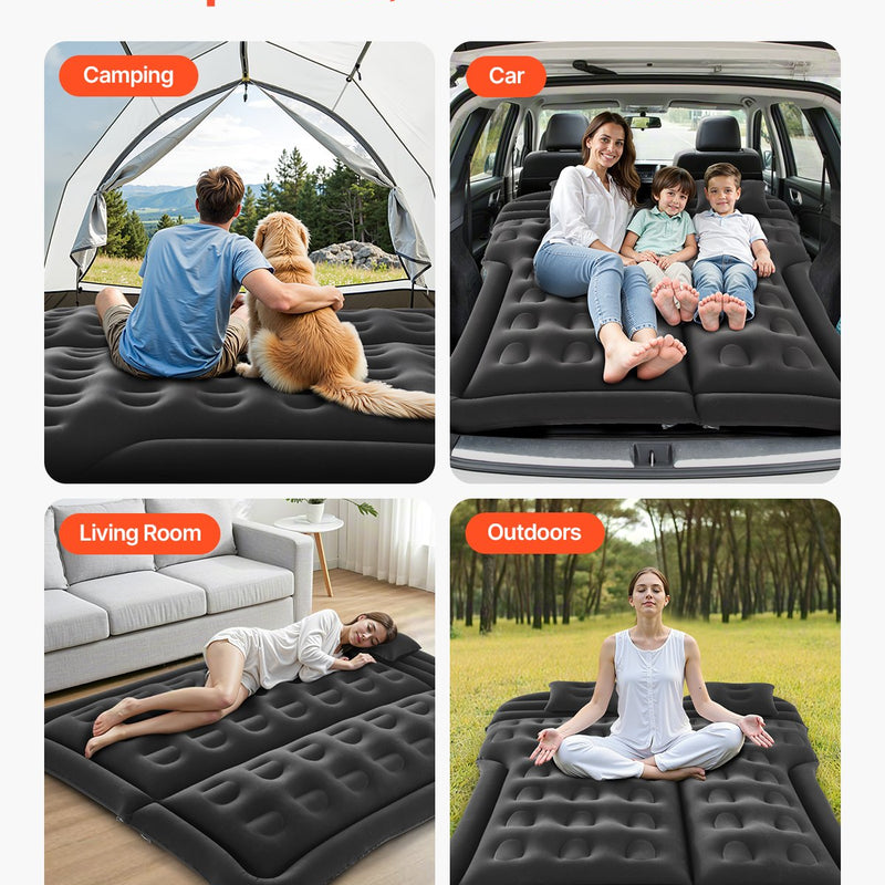 VEVOR täispuhutav autopadi telkimiseks ja reisimiseks - sobib maasturitele, MPV-dele ja sedaanidele