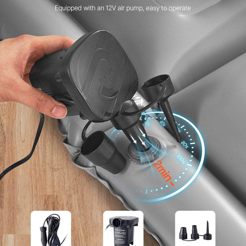 VEVOR piepūšamais auto matracis kempingam un ceļošanai – piemērots SUV, MPV un sedaniem