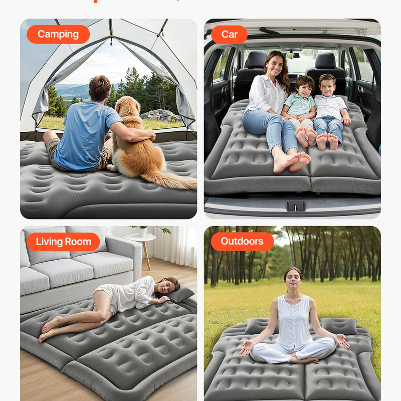 VEVOR piepūšamais auto matracis kempingam un ceļošanai – piemērots SUV, MPV un sedaniem