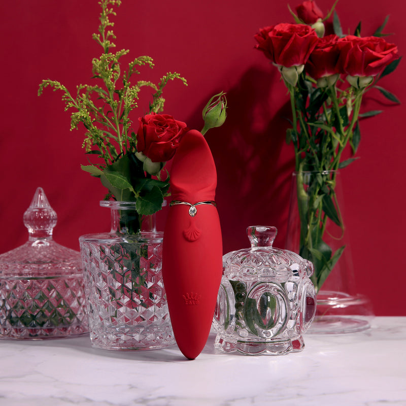 HERO ar aplikācijas vadību masāžas vibrējoša ierīce no LEGEND AURORA kolekcijas,sarkanā krāsa,skatīt aprakstu,diskrēta piegāde melnā iepakojumā