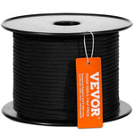VEVOR Pīts neilona virve 4,8 mm × 76,2 m, 32 pavedieni, pārrāvuma izturība 326 kg, āra kāpšanas virve arboristiem, klinšu kāpšanai, pārgājieniem, kempingam, šūpolēm, nolaišanās darbiem un glābšanai, melna
