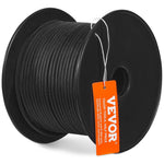 VEVOR Pīts neilona virve 4,8 mm × 76,2 m, 32 pavedieni, pārrāvuma izturība 326 kg, āra kāpšanas virve arboristiem, klinšu kāpšanai, pārgājieniem, kempingam, šūpolēm, nolaišanās darbiem un glābšanai, melna