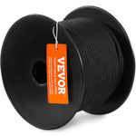 VEVOR Pīts neilona virve 4,8 mm × 76,2 m, 32 pavedieni, pārrāvuma izturība 326 kg, āra kāpšanas virve arboristiem, klinšu kāpšanai, pārgājieniem, kempingam, šūpolēm, nolaišanās darbiem un glābšanai, melna