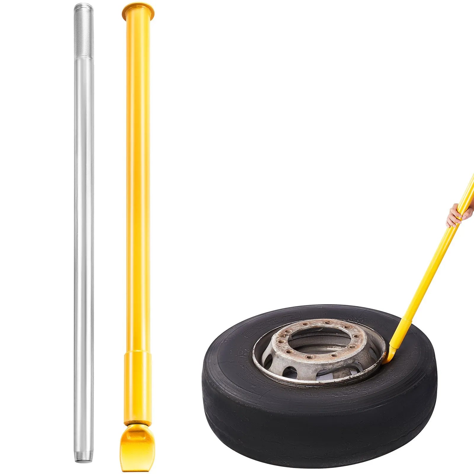 Riepu malas atdalītāja slidkalts, 1177 mm garš, smagās slodzes tērauda, pārnēsājams trieciens riepu nomaiņai vieglajiem auto, kravas automašīnām un piekabēm