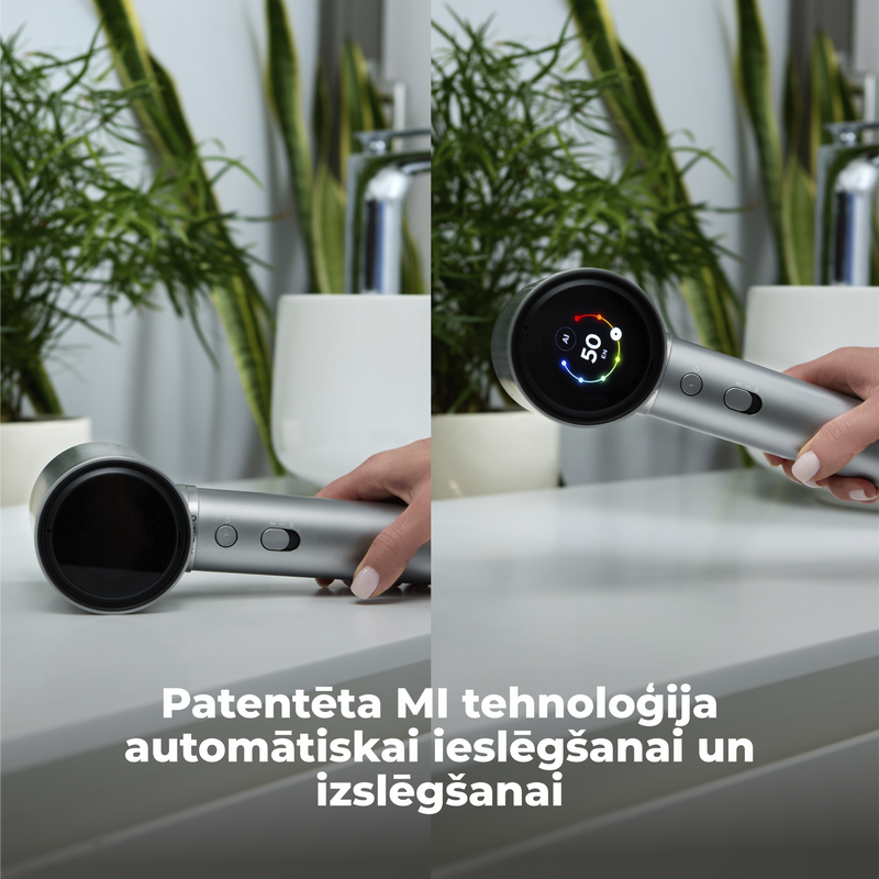 AENO Profesionālais matu fēns HD5G apvieno modernu AI tehnoloģiju ar daudzfunkcionālu vadību, pelēks