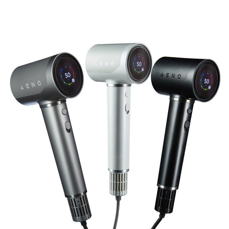 AENO Profesionālais matu fēns HD5G apvieno modernu AI tehnoloģiju ar daudzfunkcionālu vadību, pelēks