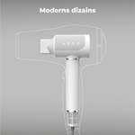 AENO Professional Hair Dryer HD5W ühendab täiustatud AI-tehnoloogia multifunktsionaalse juhtimisega, valge