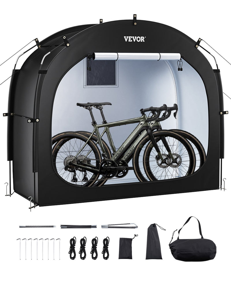 VEVOR āra velosipēdu uzglabāšanas telts, plaša ūdensizturīga velosipēdu nojume 1–2 velosipēdiem
