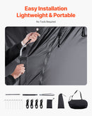 VEVOR āra velosipēdu uzglabāšanas telts, plaša ūdensizturīga velosipēdu nojume 1–2 velosipēdiem