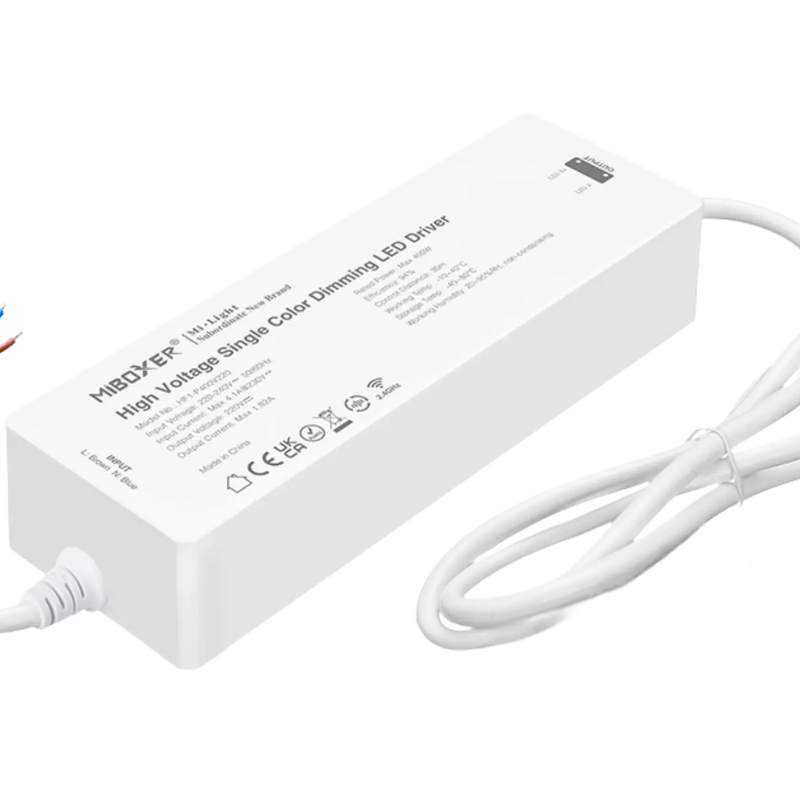 LED barošanas bloks 230 V ar pastāvīgu līdzstrāvas izeju HF1-P400