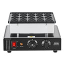 Mini pankūku aparāts, 25 gab. Ø43 mm, nerūsējošā tērauda poffertjes grils ar nepiedegošu pārklājumu, elektriska komerciālā dorayaki mašīna ar temperatūras un laika kontroli