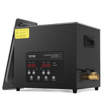VEVOR 10 l ultraskaņas tīrītājs, 240 W digitāla ultraskaņas tīrīšanas iekārta ar saudzīgo režīmu un uzlabotu degazēšanu, 40 kHz industriāls ultraskaņas tīrītājs ar sildīšanu un taimeri retainieru, juvelierizstrādājumu un instrumentu tīrīšanai
