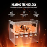 VEVOR 10 l ultraskaņas tīrītājs, 240 W digitāla ultraskaņas tīrīšanas iekārta ar saudzīgo režīmu un uzlabotu degazēšanu, 40 kHz industriāls ultraskaņas tīrītājs ar sildīšanu un taimeri retainieru, juvelierizstrādājumu un instrumentu tīrīšanai