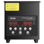 VEVOR 2 l ultraskaņas tīrītājs, 60 W digitāla ultraskaņas tīrīšanas iekārta ar saudzīgo režīmu un uzlabotu degazēšanu, 40 kHz ultraskaņas tīrītājs ar sildīšanu un taimeri juvelierizstrādājumu, briļļu, instrumentu un retainieru tīrīšanai