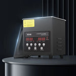 VEVOR 2 l ultraskaņas tīrītājs, 60 W digitāla ultraskaņas tīrīšanas iekārta ar saudzīgo režīmu un uzlabotu degazēšanu, 40 kHz ultraskaņas tīrītājs ar sildīšanu un taimeri juvelierizstrādājumu, briļļu, instrumentu un retainieru tīrīšanai