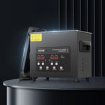 VEVOR 3 l ultraskaņas tīrītājs, 120 W digitāla ultraskaņas tīrīšanas iekārta ar saudzīgo režīmu un uzlabotu degazēšanu, 40 kHz ultraskaņas tīrītājs ar sildīšanu un taimeri juvelierizstrādājumu, briļļu, instrumentu un retainieru tīrīšanai