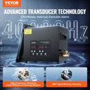 VEVOR 6 l ultraskaņas tīrītājs, 180 W digitāla ultraskaņas tīrīšanas iekārta ar saudzīgo režīmu un uzlabotu degazēšanu, 40 kHz industriāls ultraskaņas tīrītājs ar sildīšanu un taimeri retainieru, juvelierizstrādājumu un instrumentu tīrīšanai