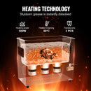 VEVOR 6 l ultraskaņas tīrītājs, 180 W digitāla ultraskaņas tīrīšanas iekārta ar saudzīgo režīmu un uzlabotu degazēšanu, 40 kHz industriāls ultraskaņas tīrītājs ar sildīšanu un taimeri retainieru, juvelierizstrādājumu un instrumentu tīrīšanai