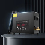 VEVOR 6 l ultraskaņas tīrītājs, 180 W digitāla ultraskaņas tīrīšanas iekārta ar saudzīgo režīmu un uzlabotu degazēšanu, 40 kHz industriāls ultraskaņas tīrītājs ar sildīšanu un taimeri retainieru, juvelierizstrādājumu un instrumentu tīrīšanai