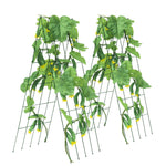 VEVOR gurķu režģis kāpjošiem augiem 99,1 × 81,3 cm, salokāms metāla dārza režģis ar savilcējstieplēm, augu balsts paaugstinātām dobēm gurķiem, tomātiem, ķirbjiem un dārzeņiem