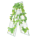 VEVOR gurķu režģis kāpjošiem augiem 116,8 × 81,3 cm, salokāms metāla dārza režģis ar augu klipšiem, augu balsts paaugstinātām dobēm gurķiem, tomātiem, ķirbjiem un dārzeņiem