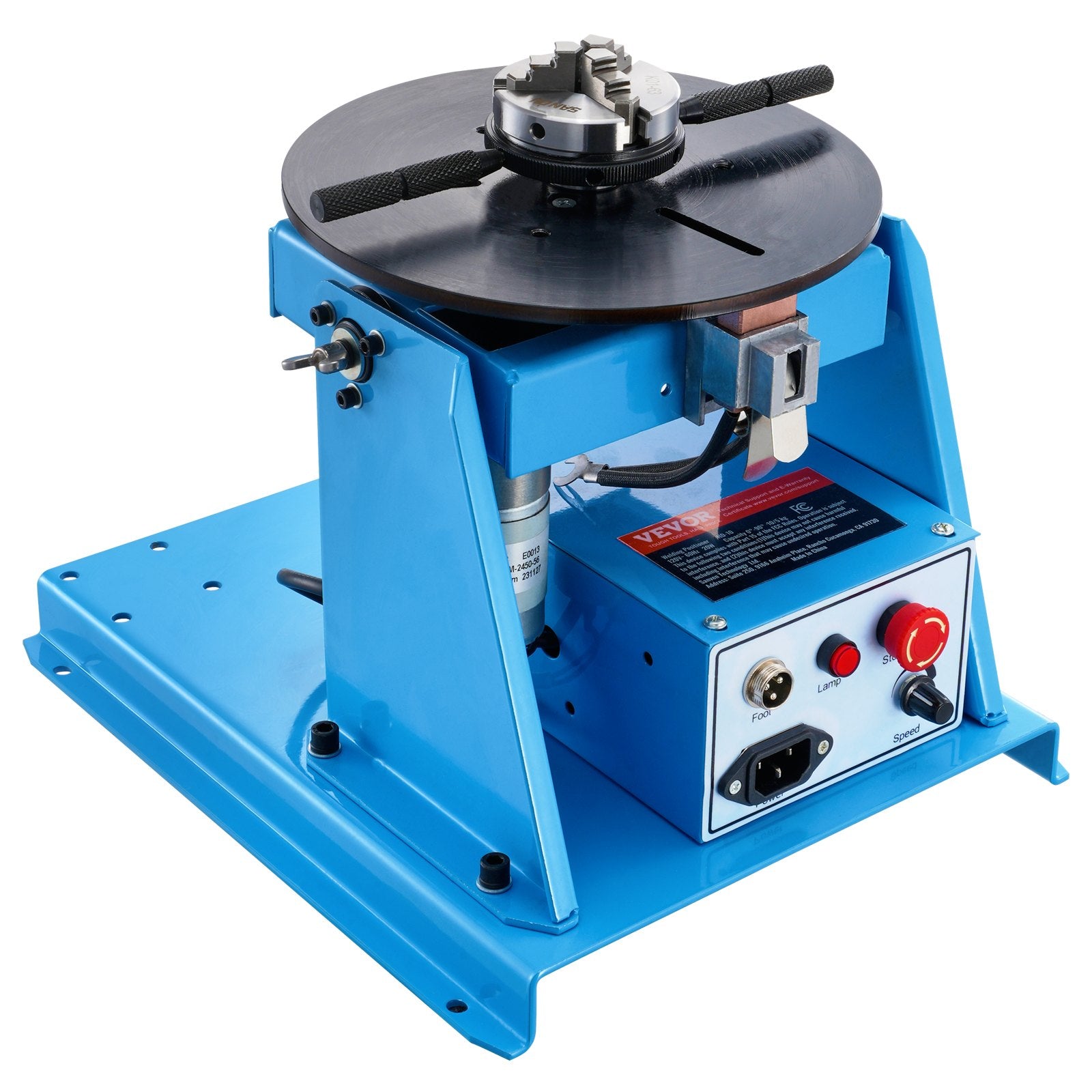 VEVOR 10 kg pöörlev keevituspositsioneerija 0-90° positsioneerimise pöörlev laud 1-12 rpm