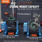 VEVOR metināšanas pozicionētājs 30 kg, 0–90° rotējošs galds, 1–12 apgr./min