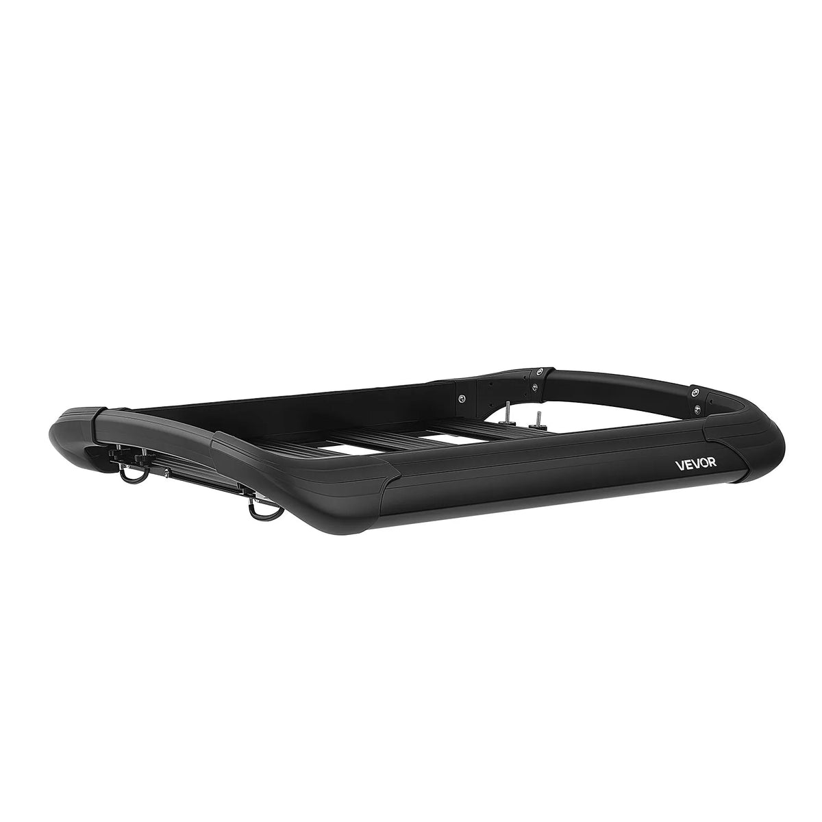 VEVOR jumta bagāžas grozs, 965 × 965 × 142 mm, universāls smagas slodzes jumta bagāžas grozs, kravnesība līdz 68 kg, visiem laikapstākļiem piemērots auto jumta bagāžas turētājs, piemērots šķērsstieņiem līdz 90 × 50 mm, SUV un pikapiem