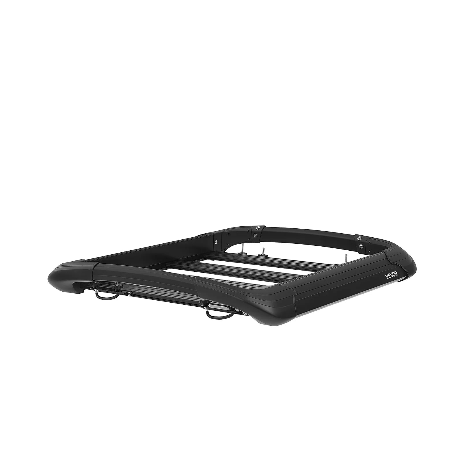 VEVOR jumta bagāžas grozs, 965 × 965 × 142 mm, universāls smagas slodzes jumta bagāžas grozs, kravnesība līdz 68 kg, visiem laikapstākļiem piemērots auto jumta bagāžas turētājs, piemērots šķērsstieņiem līdz 90 × 50 mm, SUV un pikapiem
