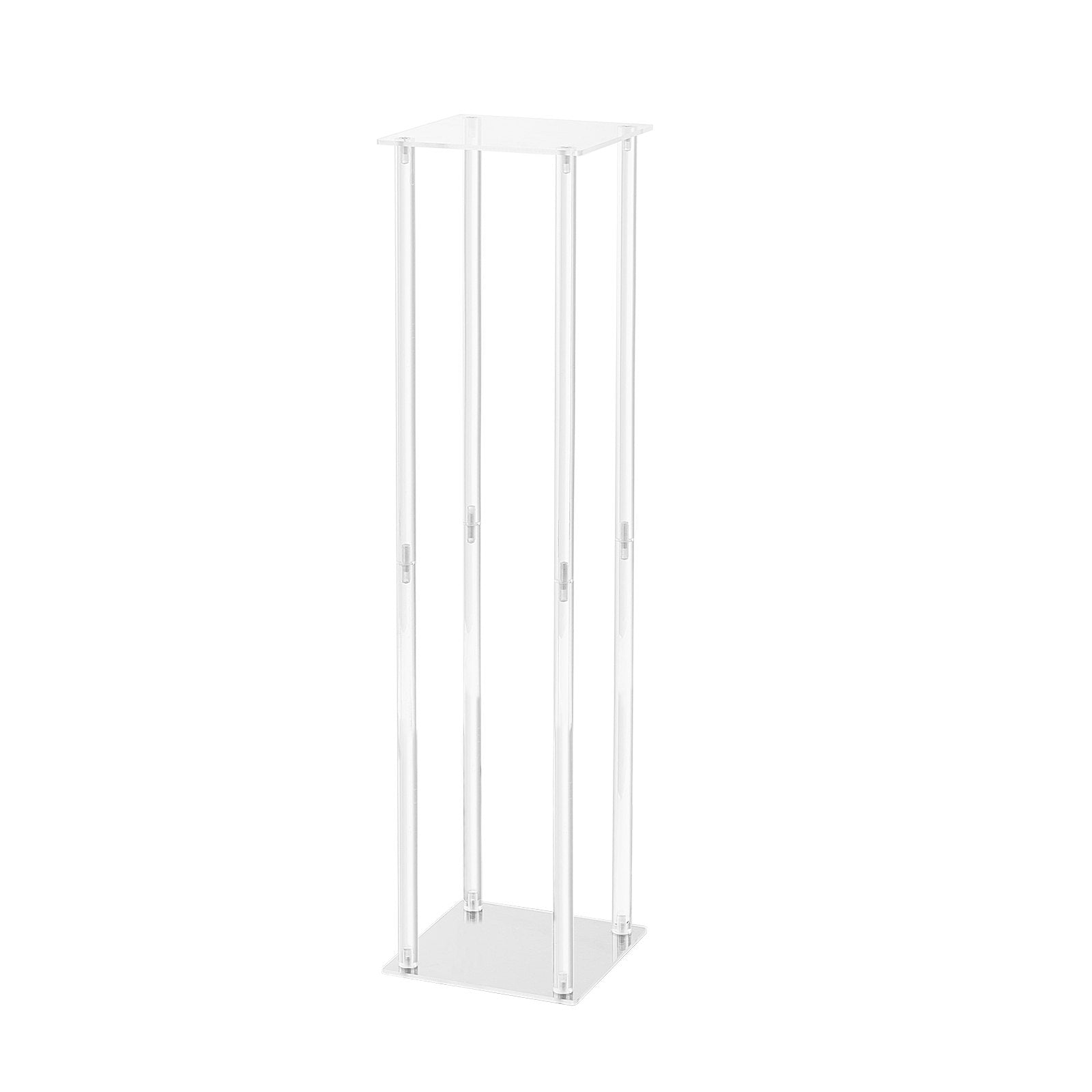 VEVOR 10 gab. kāzu ziedu statīvi 60 cm ar akrila apdari, ģeometriskie stendi, ziedu izstādei