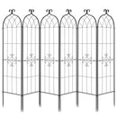 VEVOR dārza režģis augiem 180 × 52,5 cm, 6 gab., pulverkrāsots metāla režģis ar ērtu savienošanas konstrukciju, augu balsts ziediem, dārzeņiem un rozēm