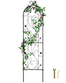 VEVOR dārza režģis kāpjošiem augiem 152,4 × 38,1 cm, rūsas izturīgs metāla režģis rozēm, klematēm un gurķiem, dekoratīvs augsts augu balsts dārzam, pagalmam un zālienam