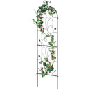 VEVOR dārza režģis kāpjošiem augiem 152,4 × 38,1 cm, rūsas izturīgs metāla režģis rozēm, klematēm un gurķiem, dekoratīvs augsts augu balsts dārzam, pagalmam un zālienam