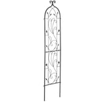 VEVOR dārza režģis kāpjošiem augiem 152,4 × 38,1 cm, rūsas izturīgs metāla režģis rozēm, klematēm un gurķiem, dekoratīvs augsts augu balsts dārzam, pagalmam un zālienam